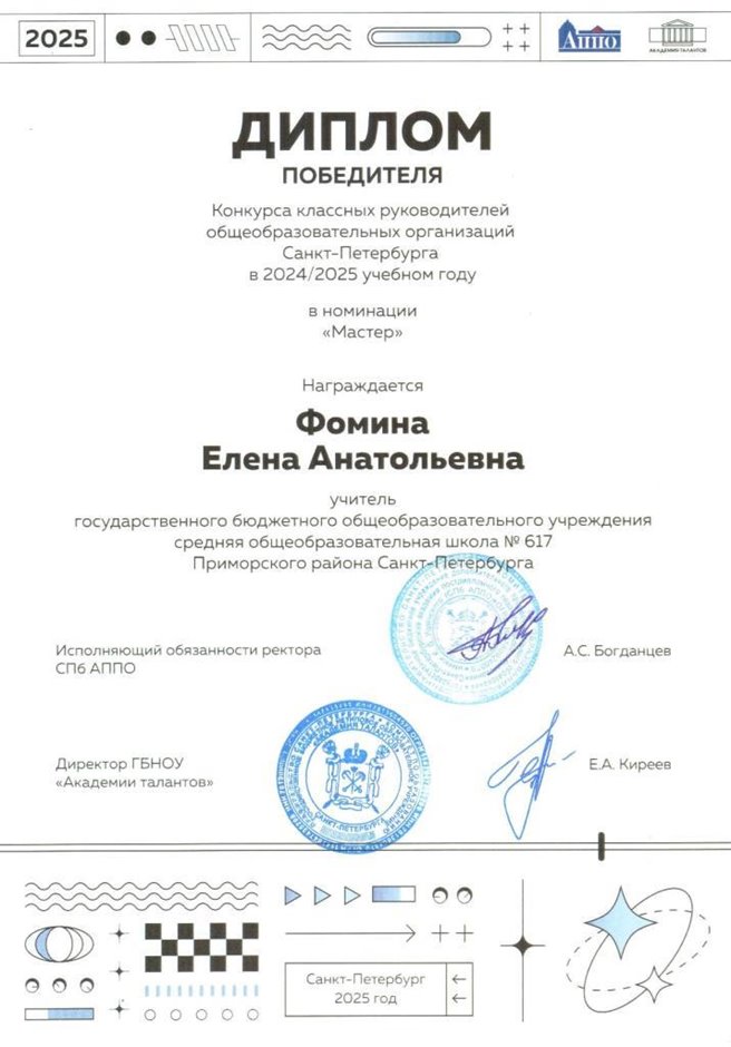 Фомина Елена Анатольевна 2024-2025